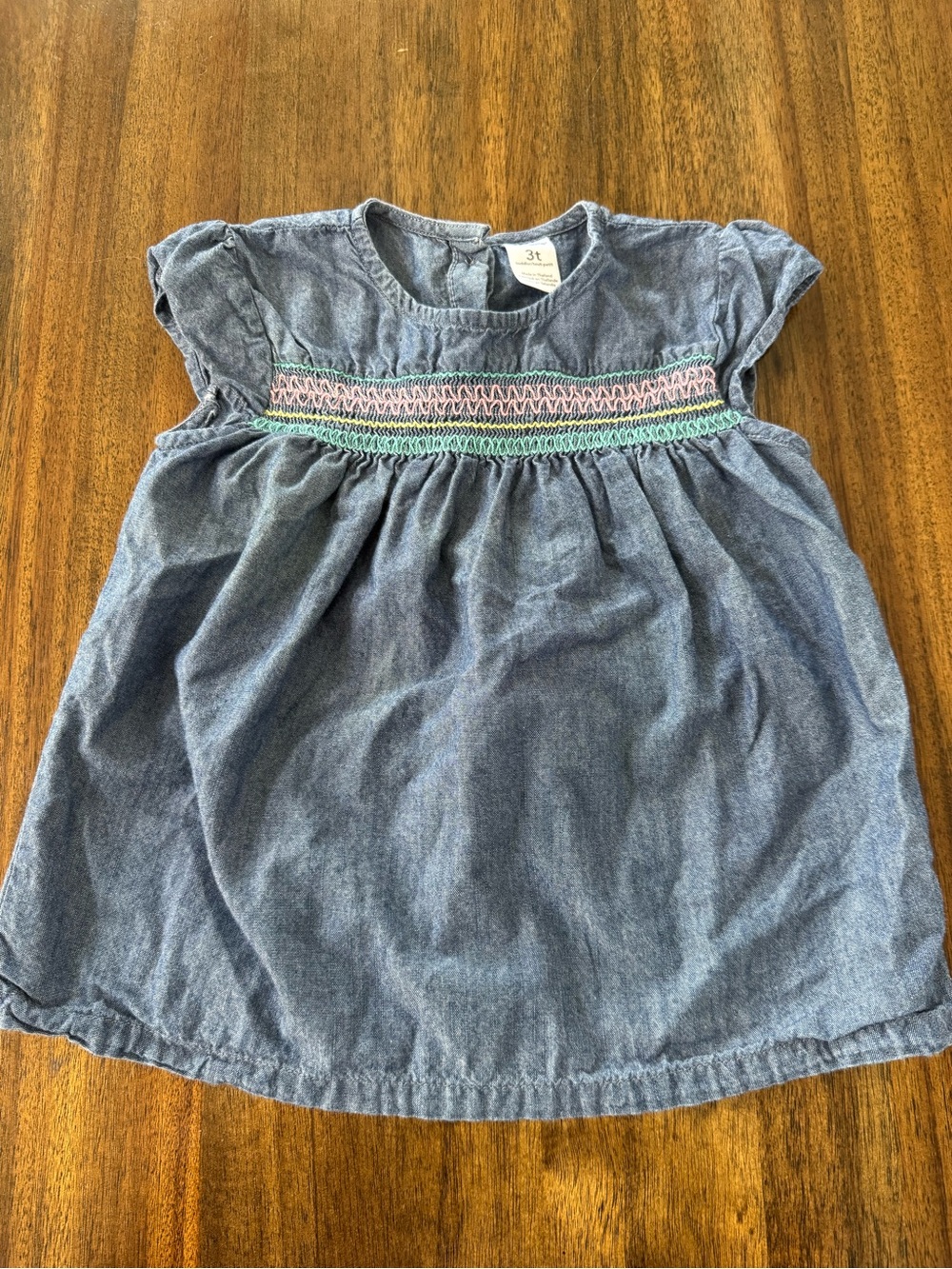 Carter's Light Blue Denim-Look Toddler Dress